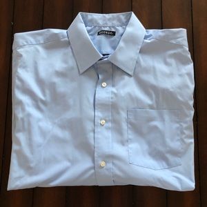 Men’s baby blue button down